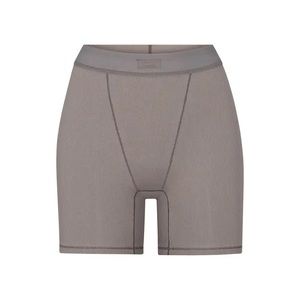 SKIMS Cotton Rib Boxer SMOKE